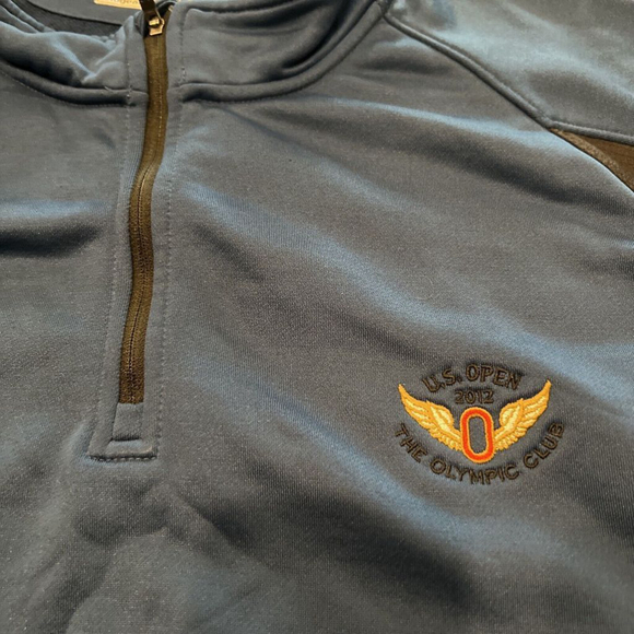 Under Armour Cold Gear 1/4 Zip Pullover Sweatshirt Mens XXL Blue US Open 2012 - Picture 4 of 9